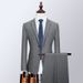 Men's Clothing quality suits two button slit men's business suits slim formal suits professional wedding suits_viptrois.com