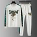 Men's Clothing Sports suit men's autumn new loose casual running suit men's new embroidery youth fashion two-piece suit_viptrois.com
