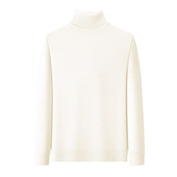 2025High End Chenille For Men's Casual And Thickened Integrated Plush Warm Knit Base Sweater Winter Trend_viptrois.com