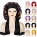 New Cross Border Satin Printed Nightcap Hot Sale Wide Brim Ribbon Extra Large Shower Cap One Piece Dropshipping_viptrois.com