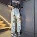 Men's Clothing Men's Summer Thin High Street Beggar Straight Pants Ins Trendy Wide Leg Pants_viptrois.com