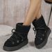 Faux Women Suede Snow 2024 Winter Lace Up Warm Padded Ski Boots Leisure Synthetic Wool Platform Short Botas Shoes 4738_viptrois.com