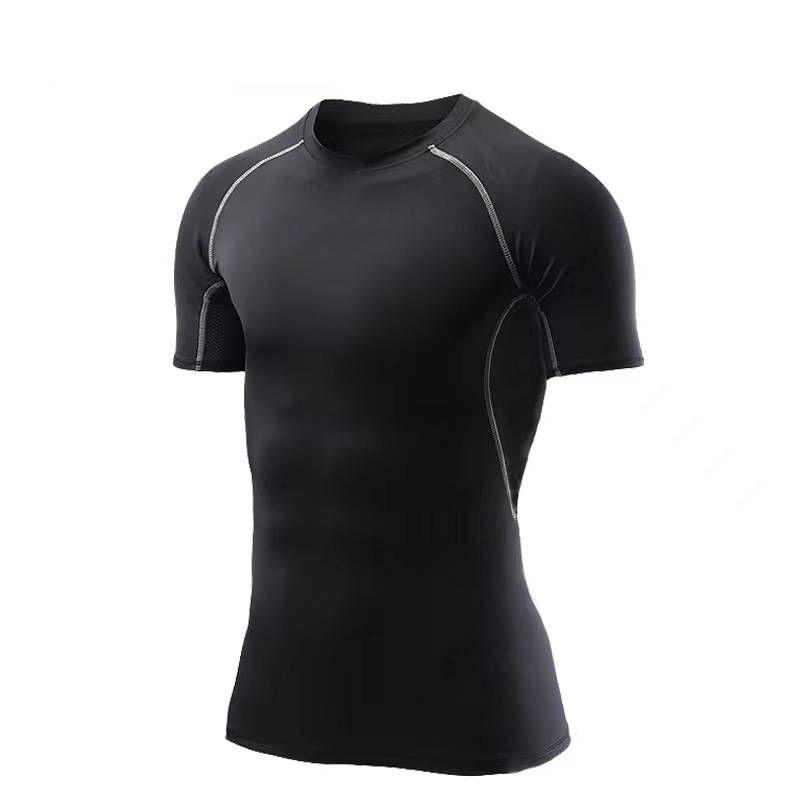 Unisex Quick-Dry Fitness Set – Milk Silk Workout Outfit For Running, Basketball & Gym (Short Sleeve + Long Pants, Summer-Ready)_viptrois.com