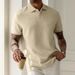 Cross-border Exclusive Supply Patchwork Men's Short-sleeve Polo Shirts 2026 Summer Business Commuting, Made Of Solid_viptrois.com