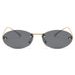 Women's Sunglasses New Frameless Oval Sunglasses For Women Retro Light Colored Sun Glasses All Match Street Shooting Sunglasses_viptrois.com