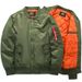 MA1 Bomber Jacket For Big & Tall Men – Military Aviation-Inspired Cotton Blend Jacket (Black/Red/Army Green/Dark Blue, S-8XL_viptrois.com