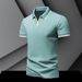 2025d Polo Short Men's 2025 Summer Trendy Brand Turn-down Collar Base T-Shirt Half Sleeve Shirt_viptrois.com