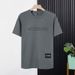 Woodpecker Summer Half Sleeve Men's Round Neck Loose And Simple Versatile Printed Short Sleeve Fashion Casual Top T-shirt_viptrois.com