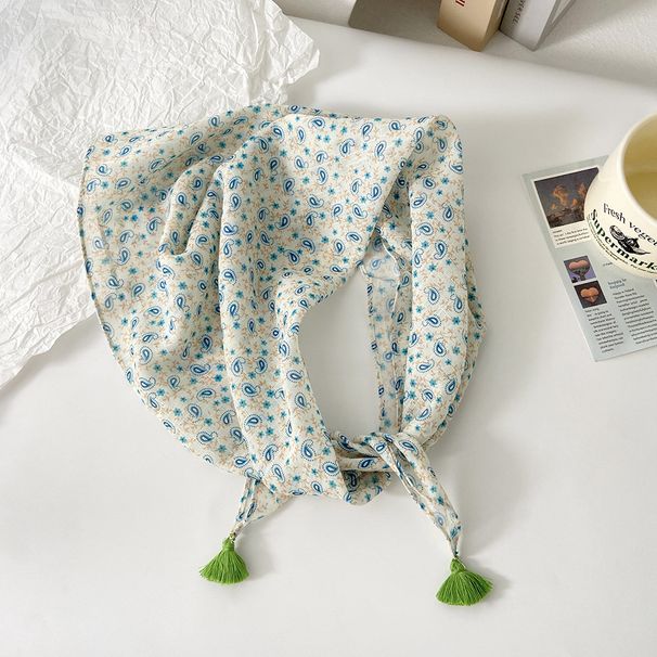 Cotton Linen Small Square Personalized Silk Women's Decorative Neck Scarf New High-end Hairband Headscarf_viptrois.com