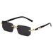 Jelly Colored Frameless Sunglasses – Trendy Cut Edge Design For Women, European & American Street Style_viptrois.com