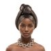 Women's Scarves Fashion Perm Forehead Knotted Baotou Hat Elastic Comfortable Turban Hat_viptrois.com