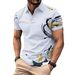 Summer New Men's Digital Print Short Sleeve Hot-Selling Polo Shirt Casual_viptrois.com