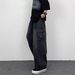 Wide-Leg Large Pocket Cargo Pants For Men Summer New Unisex Loose Straight Jeans Stylish_viptrois.com
