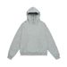 Social Anxiety Sweatshirt Unisex Street Trendy Design Niche Loose Solid Color Half-Zip High Neck Hooded Pullover_viptrois.com