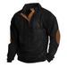 Pure Cross-border Hot-Selling Spring And Autumn European Size Men's Outdoor Casual Stand Collar Long Sleeve Sweatshirt In_viptrois.com