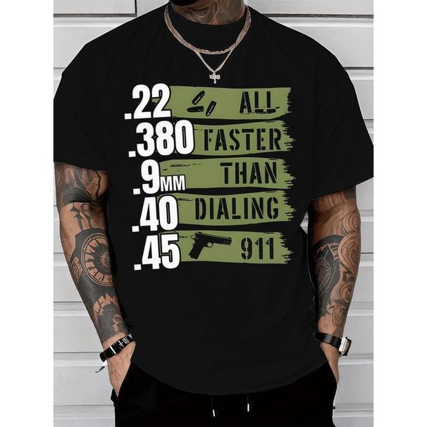 Camiseta Letras Graffiti Hombre Moda – Cuello Redondo Casual, Tela Ligera Para Verano, Camiseta De Algodón Unisex_viptrois.com