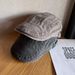 Women's Hats Water Style Old Fashioned Duckbill Cap For Men, Retro Superman Forward Cap, Solid Color, Versatile Newsboy Cap, Beret For Girls_viptrois.com
