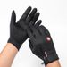 Cycling Gloves Touch Screen Gloves Women's Outdoor Winter Warm Fleece Ski PU Zipper Waterproof Men's Motorcycle Riding Sports Gloves_viptrois.com