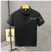 Men's Polo Shirt | Loose Fit Short Sleeve T-Shirt | Trendy Streetwear With Classic Collar Breathable Pique Cotton Fabric_viptrois.com