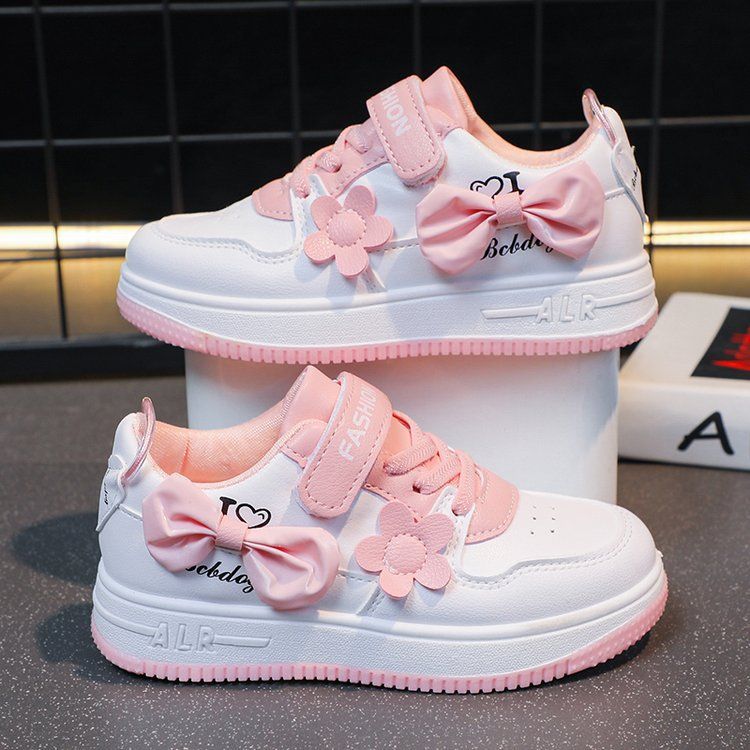 Girls Sneakers With Cute Flowers Spring And Autumn New Models For Middle And Large Children Casual Shoes Wholesale Girls Shoes Ladies_viptrois.com