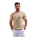 Men's Premium Pique Polo Shirt – Breathable Summer Knit With Vertical Stripe (S-XXL, Wine/Black/Beige/White)_viptrois.com