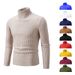 Minimalist High-Neck Sweater – Slim Fit Knit Top For Layering & Standalone Wear_viptrois.com