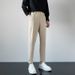 Men's Clothing Light Mature Style Trousers Men's Design Sense Version Of The New Straight Trousers Men's Loose Drape Suit Pants_viptrois.com