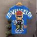 Men's Clothing High Quality Drop Shoulder Cotton T Shirt Men's Summer New Trendy Brand Half Sleeved Top Fun Cartoon Bear Short Sleeved T_viptrois.com
