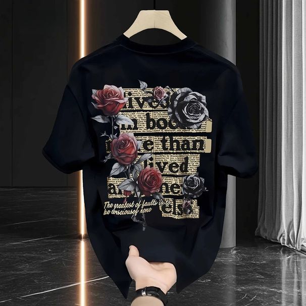Men's Clothing 2025 New Hot Selling Casual High End Men's Short Sleeved T Shirt Summer Half Sleeved Cotton Trendy American Style All Match Top T_viptrois.com