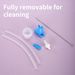 Mother & Kids Spot Baby Snot Cleaning Mouth Suction Care Set Baby Straw Silicone Anti Backflow Manual Nasal Aspirator_viptrois.com