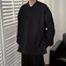 Retro Hoodie Men's Round Neck Loose Casual Trendy Brand Couple Long Sleeved T-shirt With Shirt Inside_viptrois.com