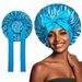 Elastic ribbon bow color Ding round hat Solid color night hat wide brim hairdressing headscarf hat_viptrois.com