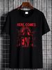 NWT Kenny Acker Here Comes Cool Man Unisex T-Shirt Homme Graphic Breathable Summer Stretched Versatile Streetwear Stylish Casual Comfortable_viptrois.com