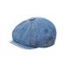 2024 New Children's Hat INS Light Plate Adult Octagonal Hat Cowboy Forward Hat Duckbill Hat Punk Japanese Trend_viptrois.com