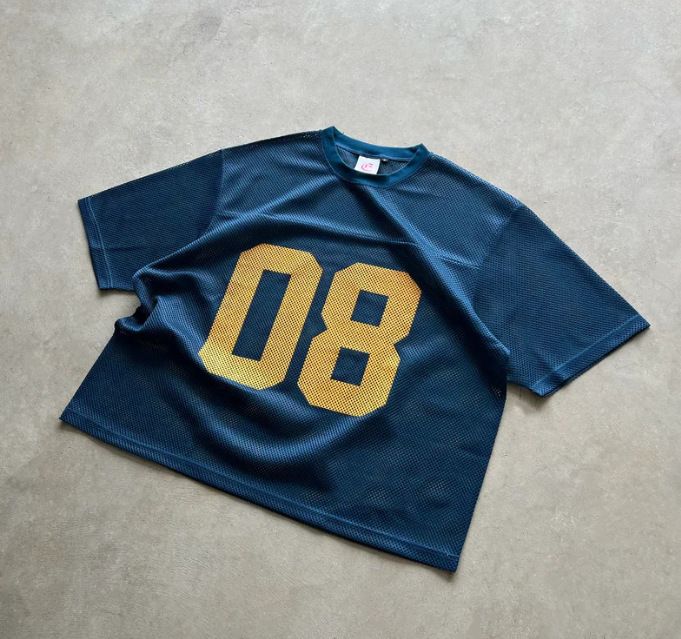 Men's Clothing Street Jersey V Neck Digital Printing Men's And Women's Loose Casual Sports Short Sleeved T Shirt Tops_viptrois.com