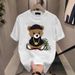 Men's Clothing Trendy Short Sleeved Ins Pure Cotton Summer Printed Round Neck T Shirt_viptrois.com