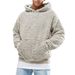 Premium Fleece-Lined Men's Hoodie - Soft Rabbit Fur Winter Pullover With Ribbed Hem & Kangaroo Pocket_viptrois.com