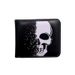 Men's Wallet Wallet Skull Color Printing Short Small Wallet Portable Fashion Men's Zipper Coin Purse._viptrois.com