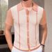 2025d Men's Clothing Summer New Knitwear Patchwork Color Block Casual Polo Shirt Men SY0169_viptrois.com