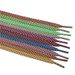 Flat Tri-color Long Striped Polyester Shoelaces 7mm Wide_viptrois.com
