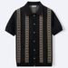 Men's Clothing Men's Summer Striped Jacquard Sweater Short Sleeved Cardigan Casual POLO Shirt SY0141_viptrois.com