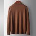 Pure 100% Pure 2025 Autumn Winter Medium Thick Men's Mid-Neck Inner Layer Merino Wool Sweater_viptrois.com