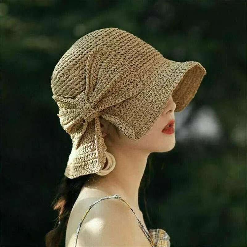 Women's Fashion Summer Straw Hats Sun Visor Women Hat_viptrois.com