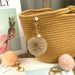 Bag Charm Pearl Plush Keychain Cute Student Macaron Color Bag Pendant Car Key Chain Accessories Small Gift_viptrois.com