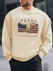 Men's Loose Casual Fashion American Wild West Printed Round Neck Long Sleeved Sweatshirt For Autumn And Winter_viptrois.com