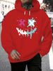 Men's Autumn And Winter Casual Fashionable Loose Hooded Sweatshirt With Smiling Face Pattern Printed Warm Long Sleeved Pullover_viptrois.com