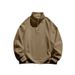 Men's Casual Stand Collar Half-Zip Fleece Hoodie - Loose Fit, Warm & Comfortable, European Size_viptrois.com