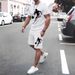 Men's Summer Graphic Print T-Shirt & Shorts Set - Trendy Streetwear Outfit - Lightweight Polyester Fabric - Casual Comfort Fit - Multiple Colors _viptrois.com