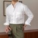 Loose Fitting Commuting Casual Breathable Long Sleeved Shirt Versatile Vacation Stand Up Collar Shirt Men's Henley Collar Top_viptrois.com
