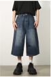 Men's Clothing Retro Dark Blue Denim Shorts Men's Niche Versatile Trendy Brand Loose Straight Wide Leg Cropped Pants Drape_viptrois.com